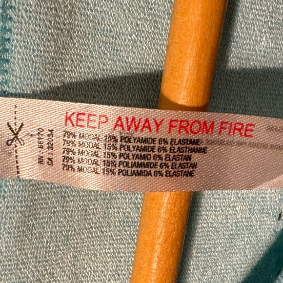 Free People FP Movement Free Throw Textures Muscle Tank Blue Size M/L NWOT - Picture 5 of 6